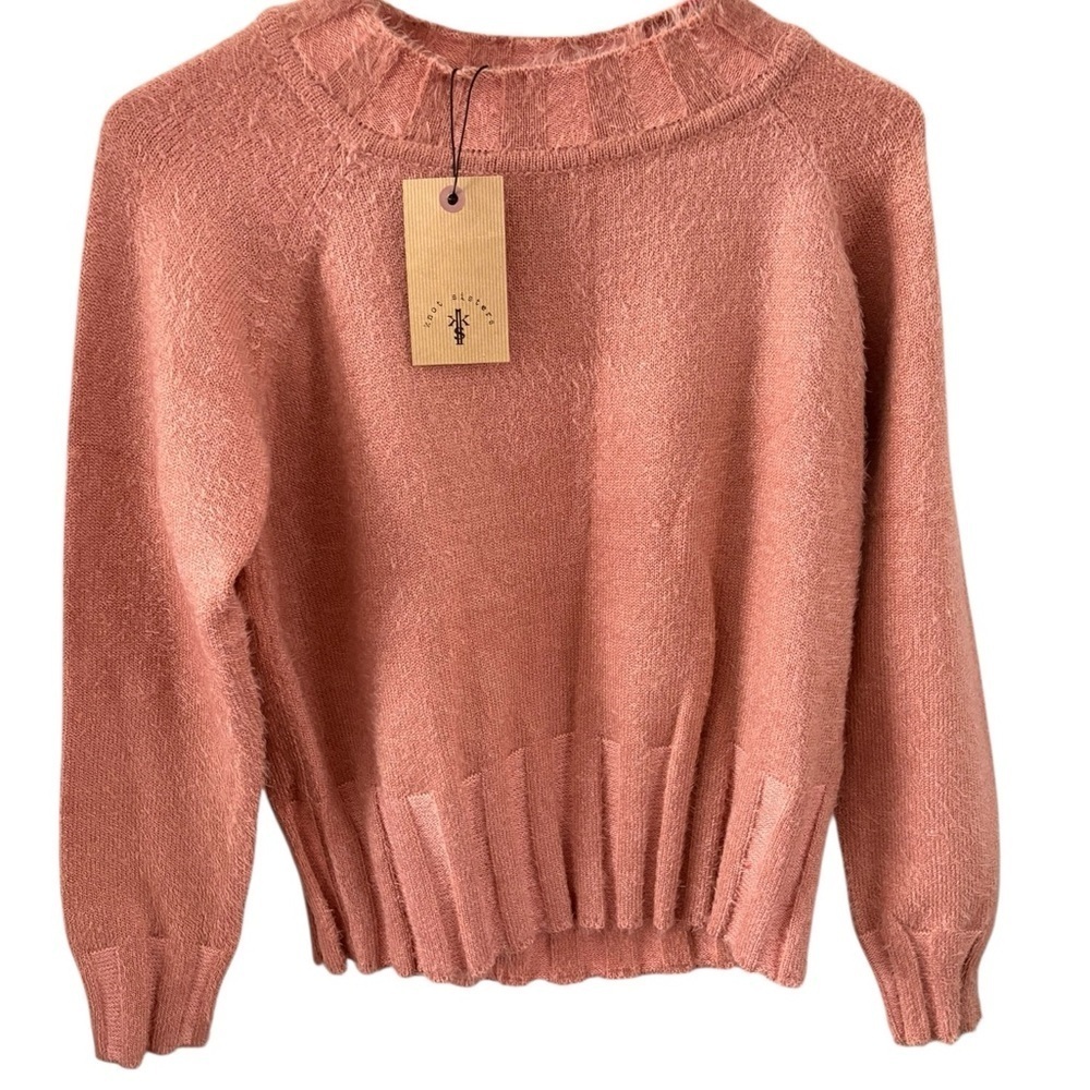 Knot Sisters Blush Crew Neck Sweater